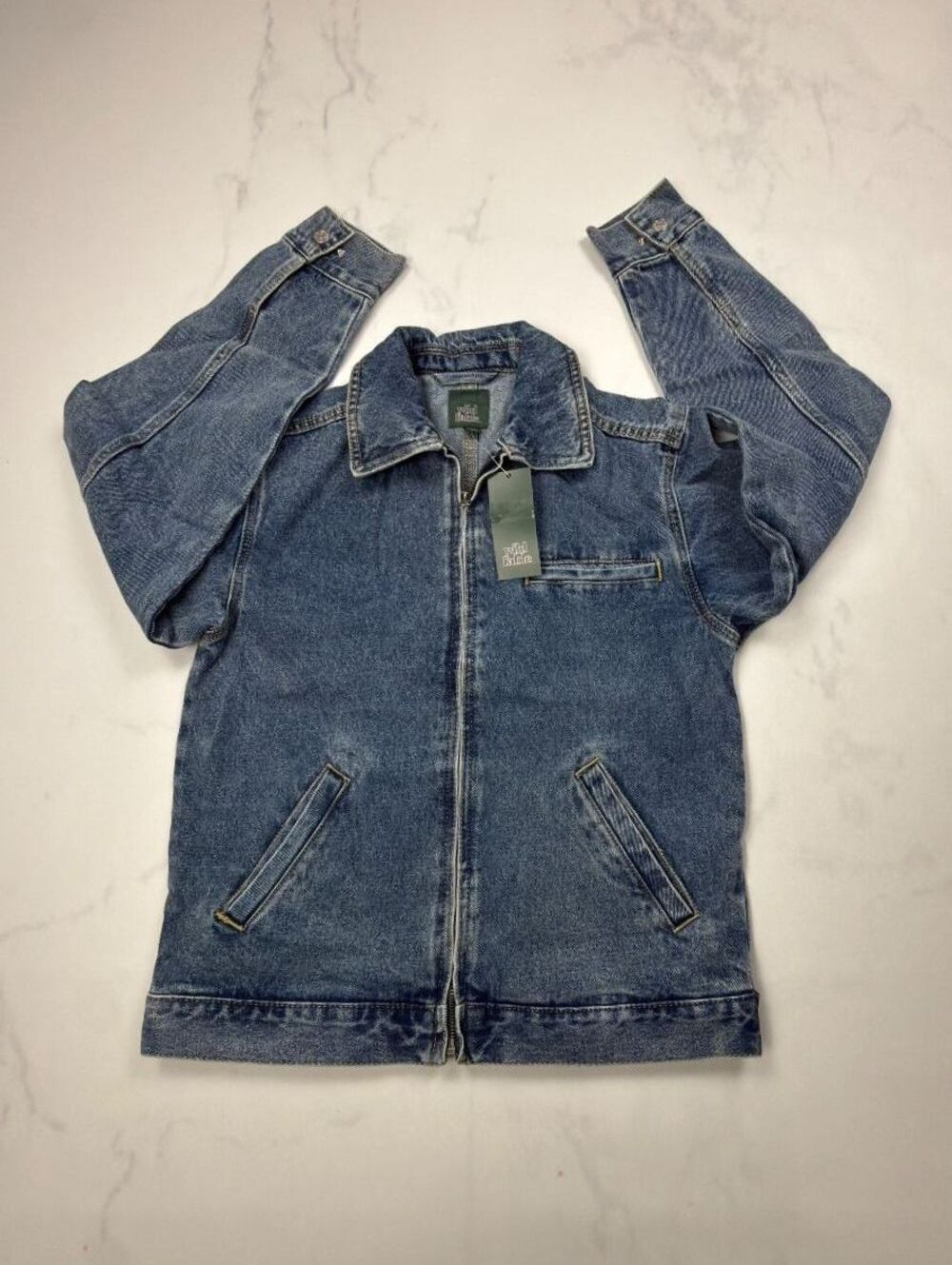 Wild Fable Denim Jacket Blue Vintage Relaxed Fit - Womens XXS NWT